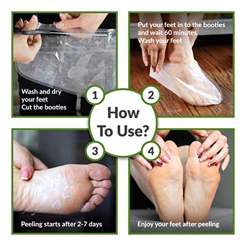 FitFoot-Baby-Feet-Foot-Peel-Mask-Foot-Masks-remove-hard-skin-Exfoliating-Socks-Callus-Remover-pedicure-Exfoliator-Foot-Peeling-Mask-Foot-Care-Kit-for-cracked-Feet-Pack-2-Pairs