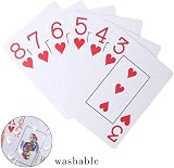 pengxiaomei Two Decks Poker Cards PVC Waterproof Plastic Coated Black Red view 7