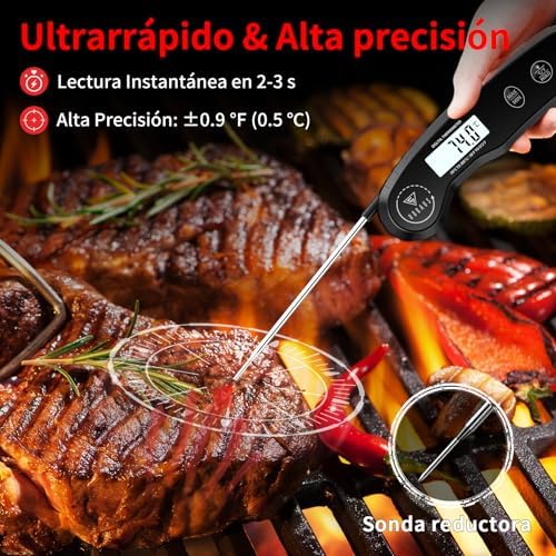 Termómetro Cocina mit pantalla retroiluminada (Negro) — foto 2 de 8