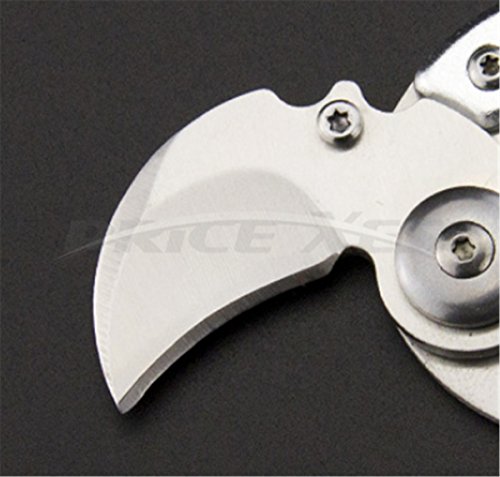 Creative Coin-shape Knife EDC Folding Pocket Knife Keychain Stainless Steel Blade EDC Multitool Collection - Gift Ideas For Employees and Boy Scouts (5 Pcs)