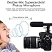 SAMTIAN Video Microphone, Camera Microphone for DSLR Interview Shotgun with Windscreen VideoMic for Sony Canon Nikon Panasonic (3.5mm Interface)
