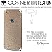 iPhone 7 Bling Skin Sticker, Supstar Full Body Coverage Glitter Vinyl Decal - Dustproof, Anti-Scratch for Apple iPhone 7 (Champagne Gold)