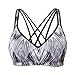 CharmLeaks Women's Workout Bra top Wirefree Sports Bra Workout Bra Pads Workout Sports Bra M