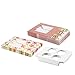 12 Pack Christmas Cupcake Gift Boxes with Windows - Holiday Baking Cupcake and Muffin Holder Containers - Each Box Holds 4 Cupcakes - Christmas and Flower Designs, 6 of Each, 6.25 x 6.25 x 3 Inches