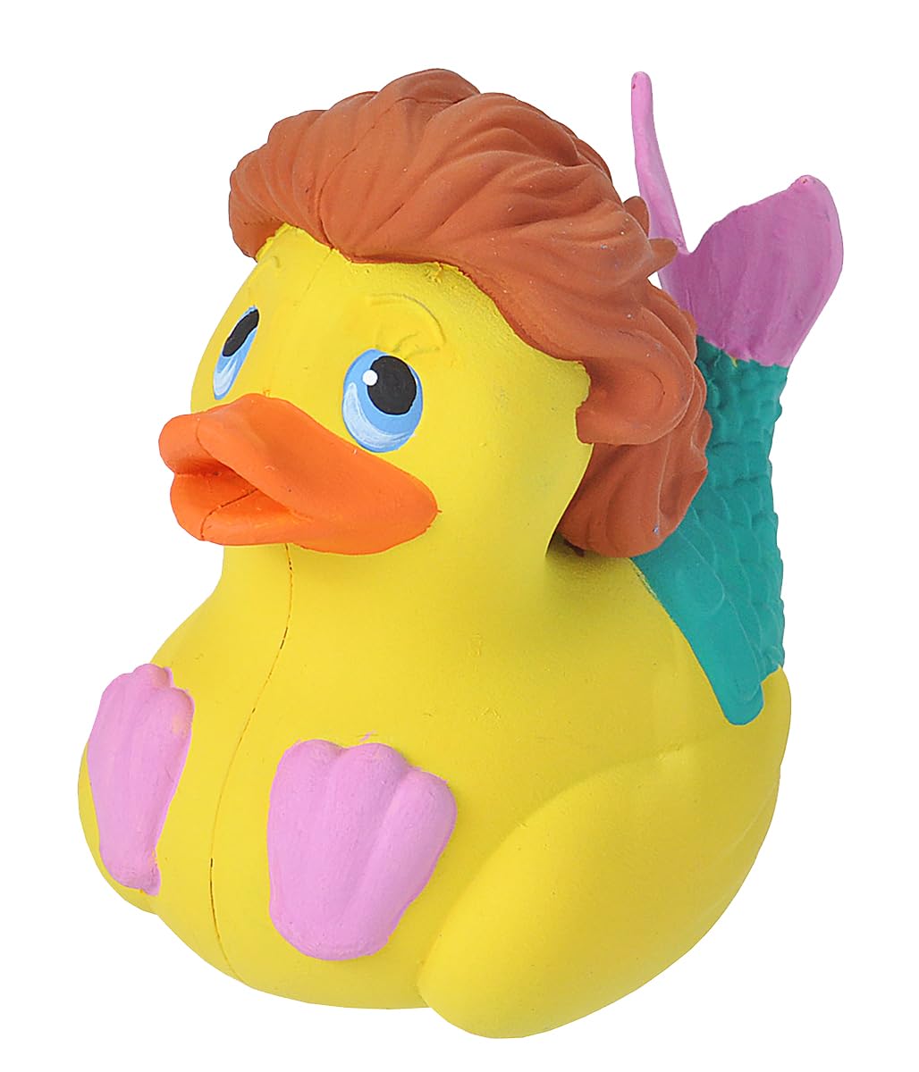 Wild Republic Rubber Duck, Mermaid, Gift for Kids, Great Gift for Kids and Adults, 4 inches