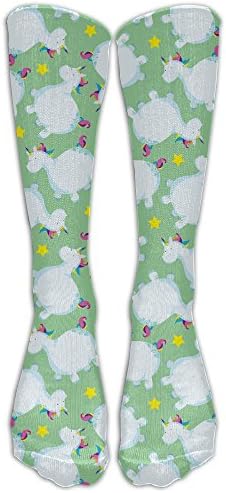 Unicorned Women's Novelty Soft Cotton Tube Knee High Socks, Calf Socks