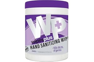 WIPESPLUS Hand Sanitizing Wipes Alcohol Wipes for Home and Business, 240 Sheets