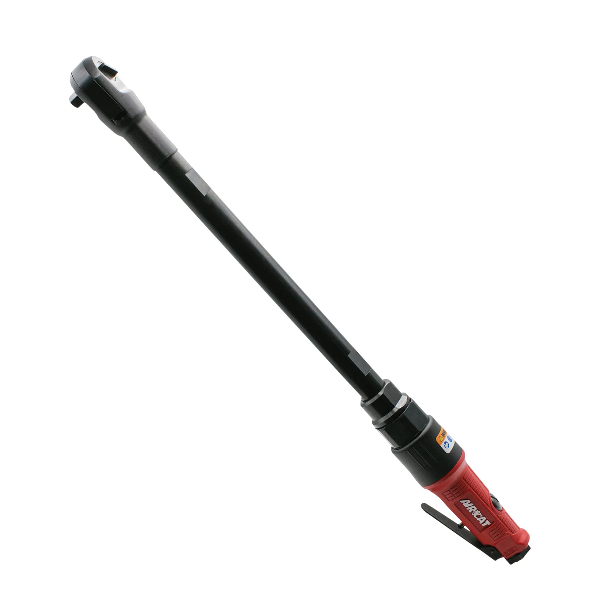 Herramientas neumáticas AIRCAT 808-22: Trinquete de largo alcance de 22,5 pulgadas, 160 RPM, par máximo de 65 pies-libras, agarre de metal cónico