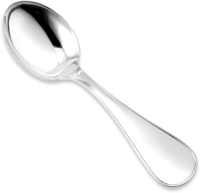 Sterling Silver Baby Spoon Wide Keepsake Engraveable Plain Amazon.ca