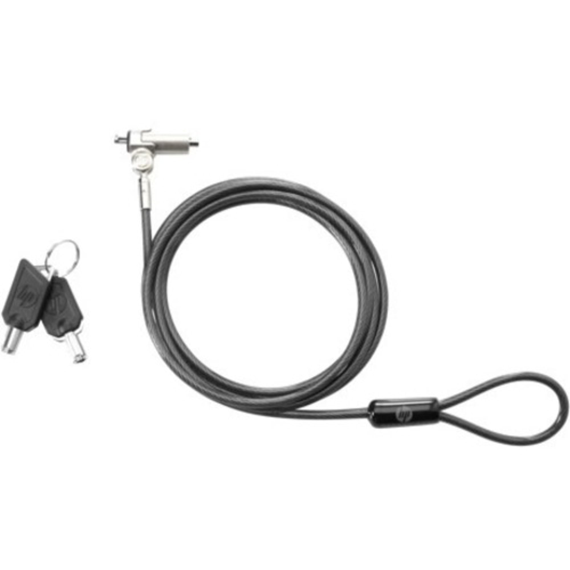 HP Essential Keyed Cable Lock , Black