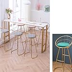 XXQ-Bar-Stools-Golden-Bracket-Fabric-Cushion-with-Backrest-High-Chair-for-Restaurant-Living-Room-Garden-Dining-Chair-Home-DecorationGray70cm