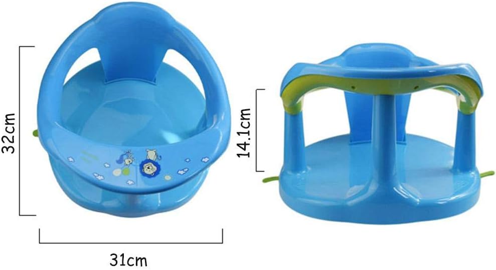 QAHEART Foldable Baby Bath Seat，Baby Bathtub Seat for Sit-Up Bathing with Backrest Support and Suction Cups，Safety Anti Slip Baby Chair Seat Practice Sitting/Eating Seat: Home & Kitchen