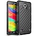 Samsung Galaxy Note 4 Case, SUPCASE Dual Layer Hybrid Galaxy Note 4 Case Unicorn Beetle S Series Slim Armored Protective Bumper Case (Black/Black), Soft TPU + Hard Shell