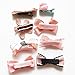 Belle Beau Baby Girls Hair Bows, Barrettes, Ribbon Lined Alligator Hair Clips,Toddler Hair Accessories