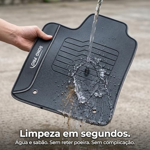 Tapete Emborrachado para Byd Song Pro 2025 2026 - Jogo 3 Peças Exclusivo