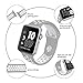 For Apple Watch Band 42mm, Rain Good Soft Silicone Replacement Band Sports Wristbands Strap for Apple iWatch Series 1 Series 2, Sport, Edition(Silver/White)