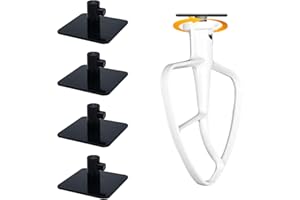 PQPO Stand Mixer Attachment Holders Compatible with Kitchenaid Mixer Accessories (Black)