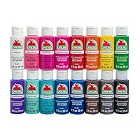 Apple Barrel PROMOABIII Acrylic Paint Set, 16 Piece (2-Ounce), Best Selling Colors