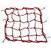 PIXNOR 4040cm Luggage Cargo Bungee Net Bag 6 Hooks Bike Motorcycle Helmet Mesh Storage Carrier Bag (Red)