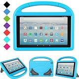 All-New Fire HD 10 2019/2017 Tablet Case - TIRIN Light Weight Shock Proof Handle Stand Kids Friendly Case for Amazon Fire HD 10.1 Inch Tablet (9th/7th Generation, 2019/2017 Release), Blue