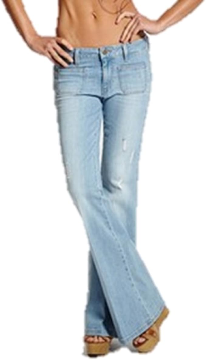 New Women's size 29 UK 10 GUESS 70s MidRise Flare Jeans in Otis Wash