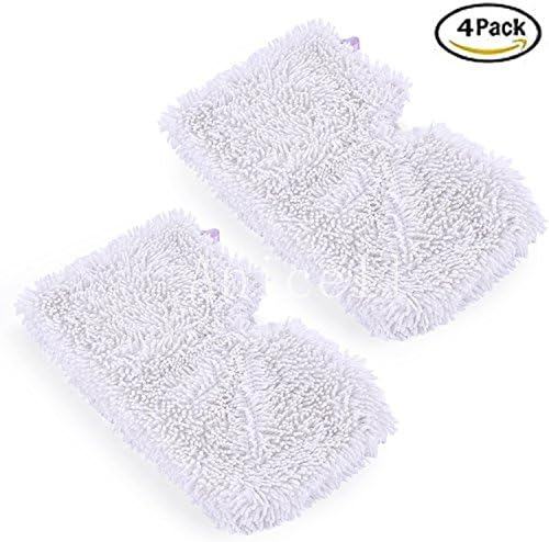4 Pack Shark replacement Washable Microfiber Mop Pads for Shark Steam Pocket S3500 series, S3501, S3601, S3550, S3901, S3801, SE450 Vacuum Cleaner Part #XT3601