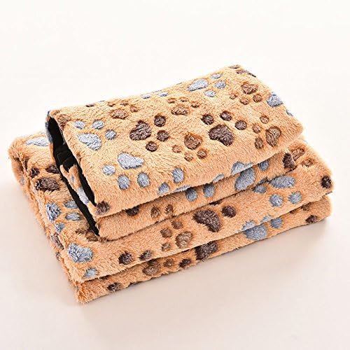 Soft Pet Nest Dog Cat Kennels Pads Pet Warm Coral Fleece Bed CJ7 Colour:Brown Size:L