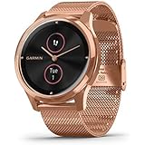garmin vivomove rose gold suede