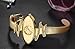 Affute Luxury Gold Women Watch with Crystal Rhinestone Leather Band Strap
