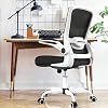 Mimoglad Office Chair, High Back Executive Computer Desk Chair – Adjustable Height and Flip-up Arms Swivel Chair Thick…