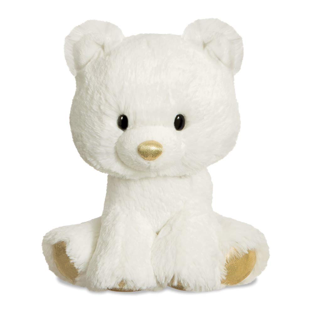Aurora, 61357, Glitzy Tots Polar Bear, 8In, Soft Toy, White