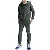 Haloumoning Boys 2 Piece Outfits Sweatsuits Long Sleeve Pullover Hoodie and Sweatpants Tracksuit Set 5-14 Years