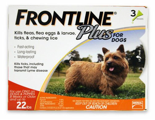 3-doses 5-22 lbs Dogs Flea and Tick Treatment, Small, Orange 3-doses 5-22 lbs Dogs Flea and Tick Treatment, Small, Orange