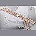 bayite Bling Bands Compatible with Fitbit Versa Band for Women, Metal Bracelet Replacement Wristband Smartwatch Accessories, Copper