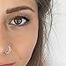 Tunsun Stainless Steel Moon Nose Ring Hoop Indian Nose Ring Septum Ring Nose Jewelry Nose Piercing Small Nose Hoop