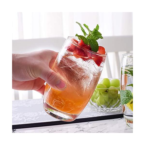 Amisglass-Highball-Glasses-Pack-of-6-Glassware-Tondo-with-Heavy-Base-Lead-Free-Water-Juice-Drinking-Glasses-39cl-Tableware-Glass-Perfect-for-Home-Restaurants-and-Parties Amisglass Highball Glasses Pack of 6, Glassware Tondo with Heavy Base, Lead-Free, Water Juice Drinking Glasses 40cl…