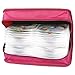Yamde 128 Capacity Classic CD/DVD case Wallet, Storage,Holder,Booklet,Cases Binder (Rosa)
