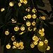 Handser Outdoor Solar String Lights - Decorative Globe Led Lighting for Christmas Tree, Party, Patio, Garden, Home - 20ft 30 LED Color Warm White