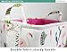 FANKANG Rectangular Laundry Basket Nursery Storage Fabric Storage Bin Storage,Gift Baskets (Flamingo)