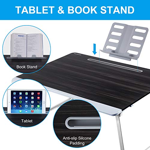 Laptop Bed Table, XXL Bed Trays for Eating, Laptops, Writing, Study and