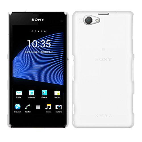kwmobile Crystal hard case for Sony Xperia Z1 Compact - thin transparent protection cover in transparent