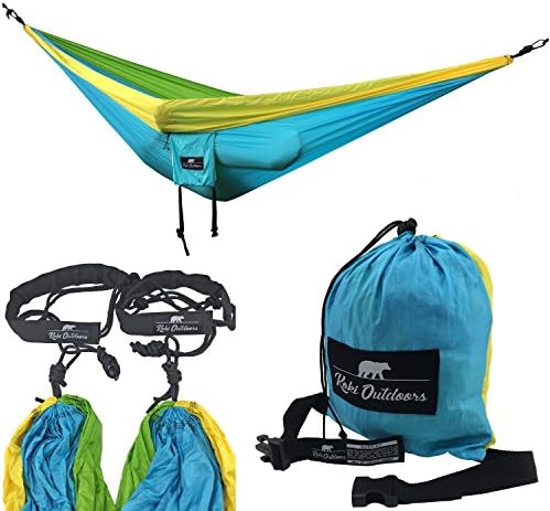 Double Hammock (Yellow/Light Blue/Green)