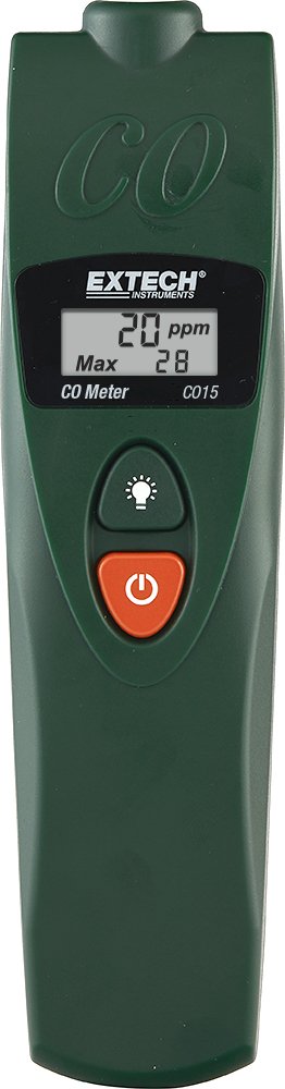 Extech CO15 Carbon Monoxide Meter, Green
