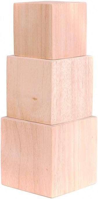 3 wooden blocks