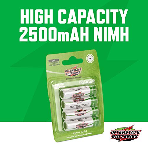Interstate Batteries AA Rechargeable Battery (4 Pack) Radios, Cameras