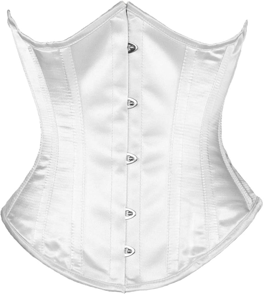 1930s Lingerie Styles – Bra, Underwear, Girdle, Stockings Orchard Corset CS-345 Womens Underbust Original Steel Boned Waist Training Satin Corset AT vintagedancer.com