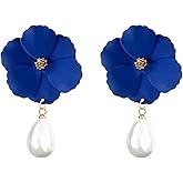 YUNXI Flower Stud Earrings Small Blossom Studs for Women Cute Floral Jewelry Valentine Day for Her