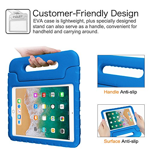 Fintie iPad Pro 10.5 Case - Kiddie Series Light Weight Shock Proof Convertible Handle Stand Bumper Cover [Kids Friendly] for Apple iPad Pro 10.5 Inch 2017 Release Tablet, Blue