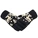 LETHMIK Christmas Thick Knit Gloves Winter Deer Knitted Warm Glove for Women&Girls Black,One Size (Superior Elasticity)