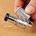 MaxFox Mini 60x Microscope Magnifying with LED Light ，Pocket Jewelry Detecting Glass Loupe Magnifier (Silver)